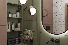 Custom Oval LED Mirror with Black Metal Frame