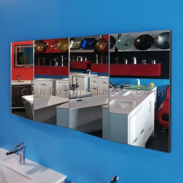 Four Panel Angled Mirror
