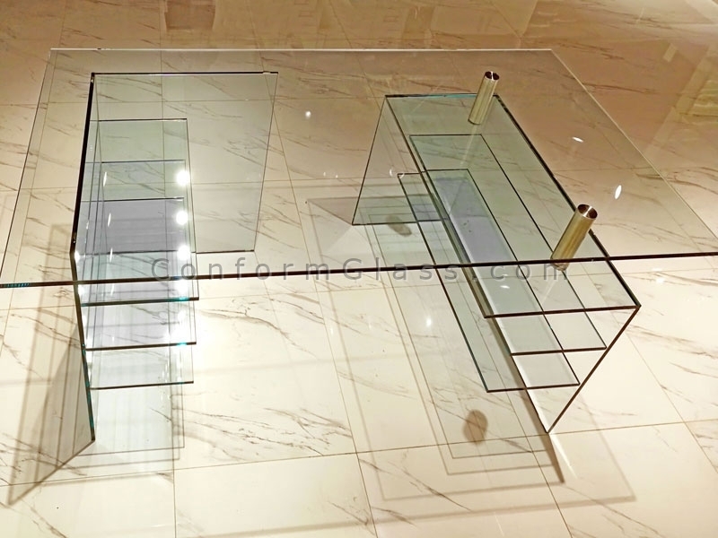 Custom Made Glass Desk