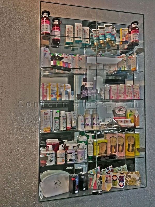 glass display cabinet
