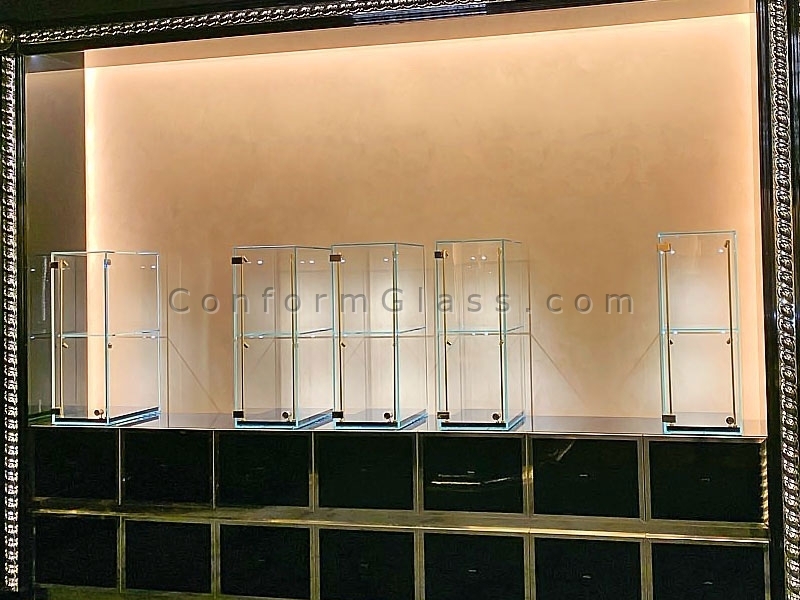 all glass custom cabinets