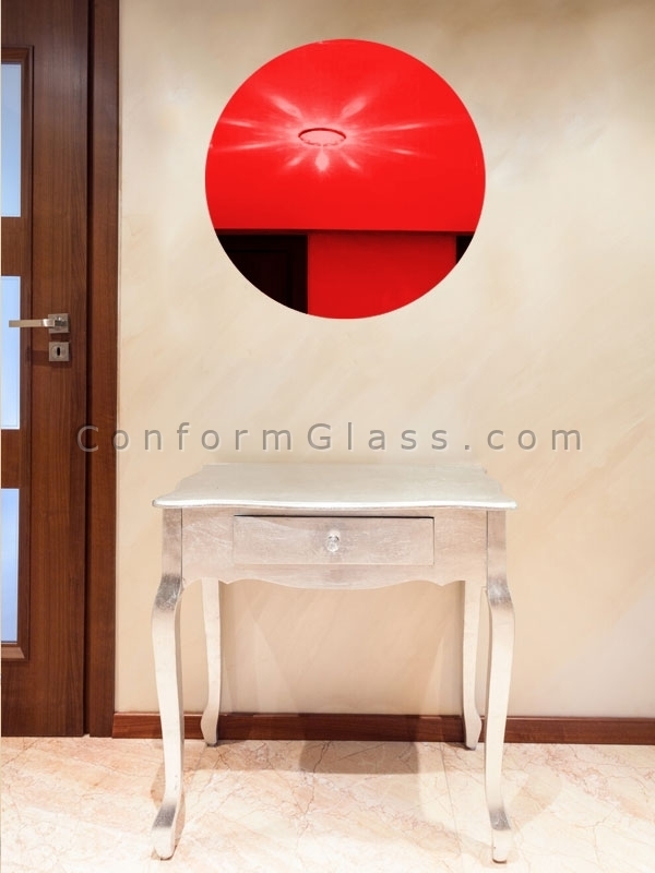 Red Circle Mirror