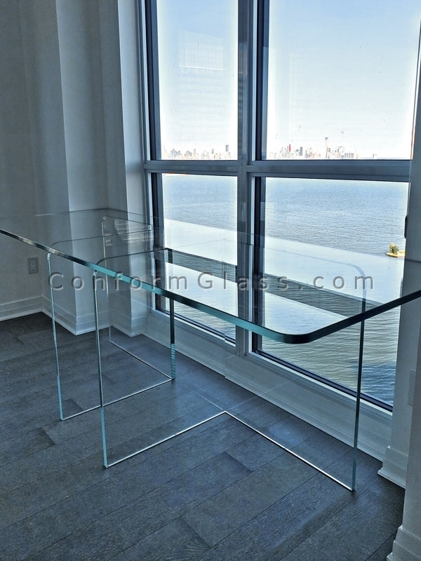 Custom Glass Desk