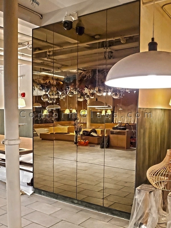 Bronze Mirror Wall