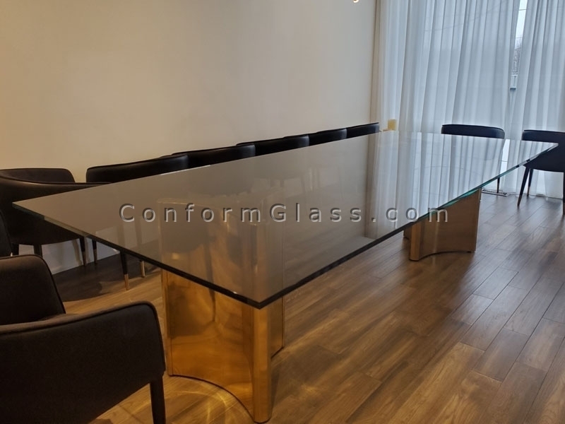 Bronze Laminated Glass Table Top