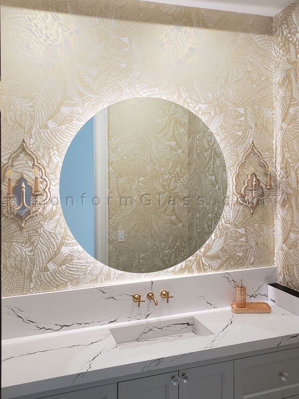 Custom Circle LED Mirror
