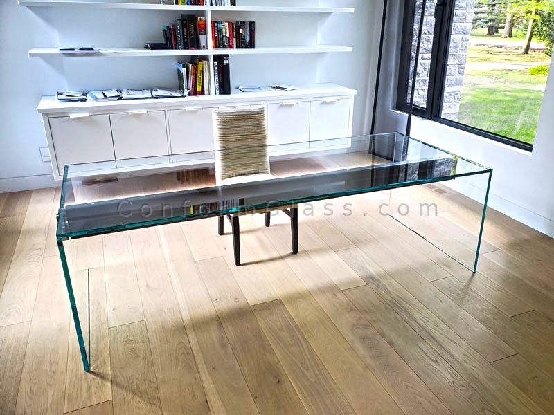 Custom Glass Office Desk