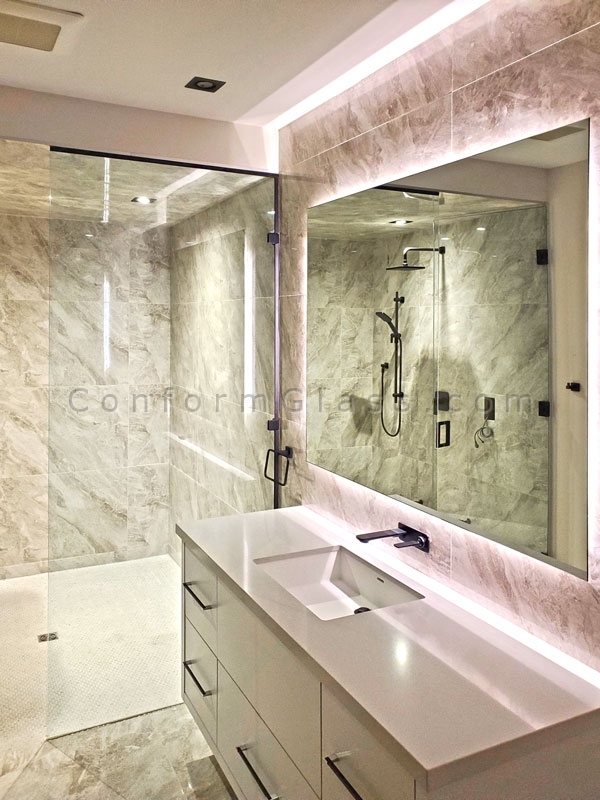 Custom Rectangular LED Mirror