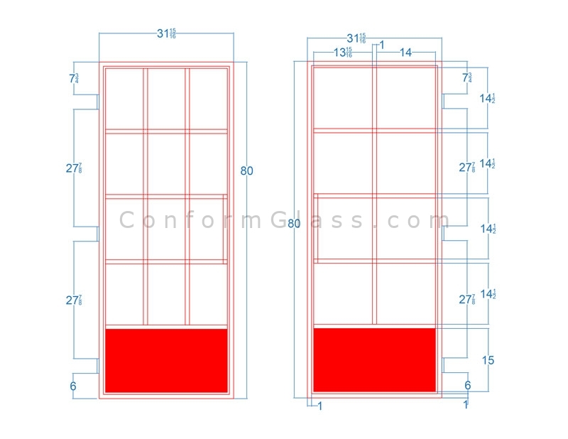 Metal Door Frame Drawing